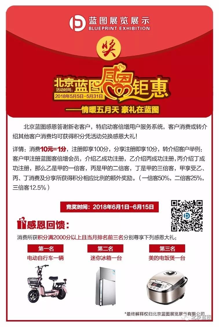 情暖五月天 豪禮在藍圖 分享贏豪禮——北京藍圖